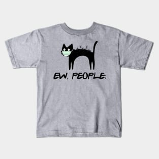 Ew, People Happy Halloween T-shirt for Witch and Cat Lovers Kids T-Shirt